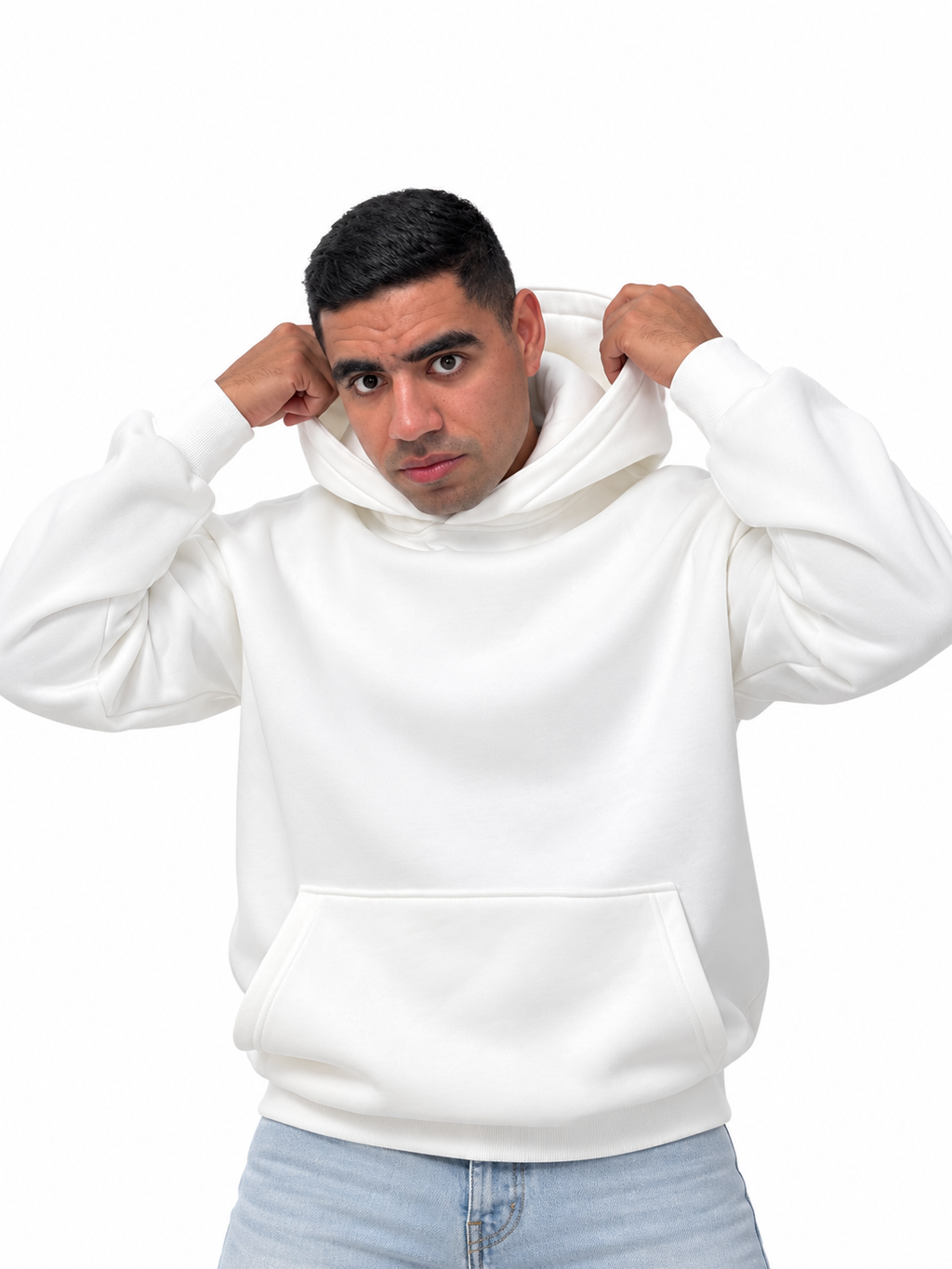 Hoodie Oversized-White