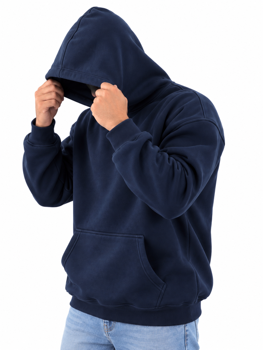 Hoodie Oversized-Navy Blue