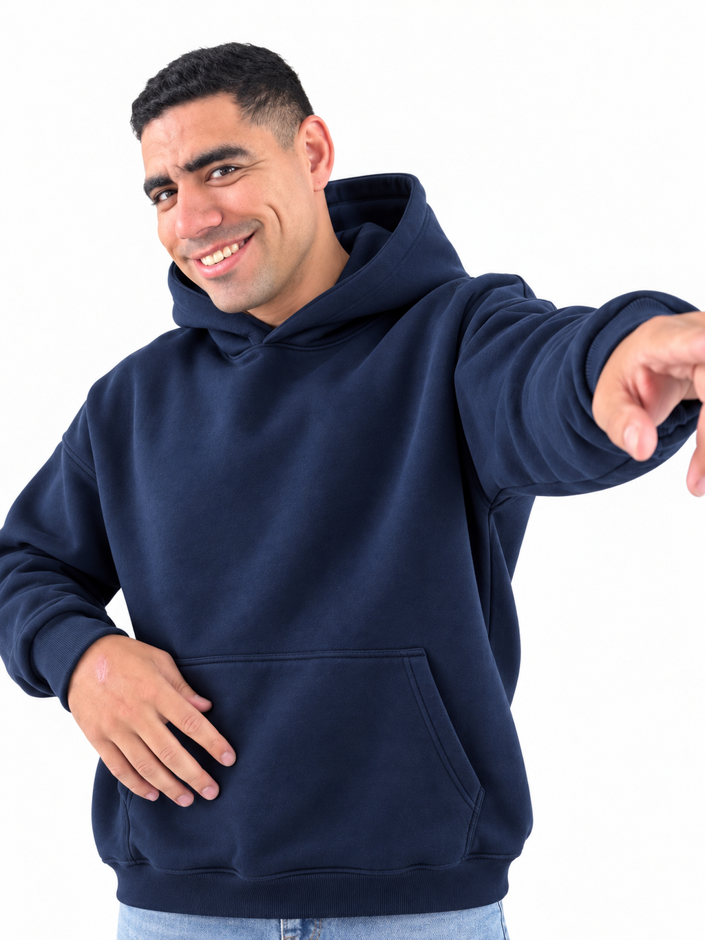 Hoodie Oversized-Navy Blue