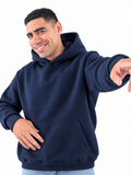 Hoodie Oversized-Navy Blue