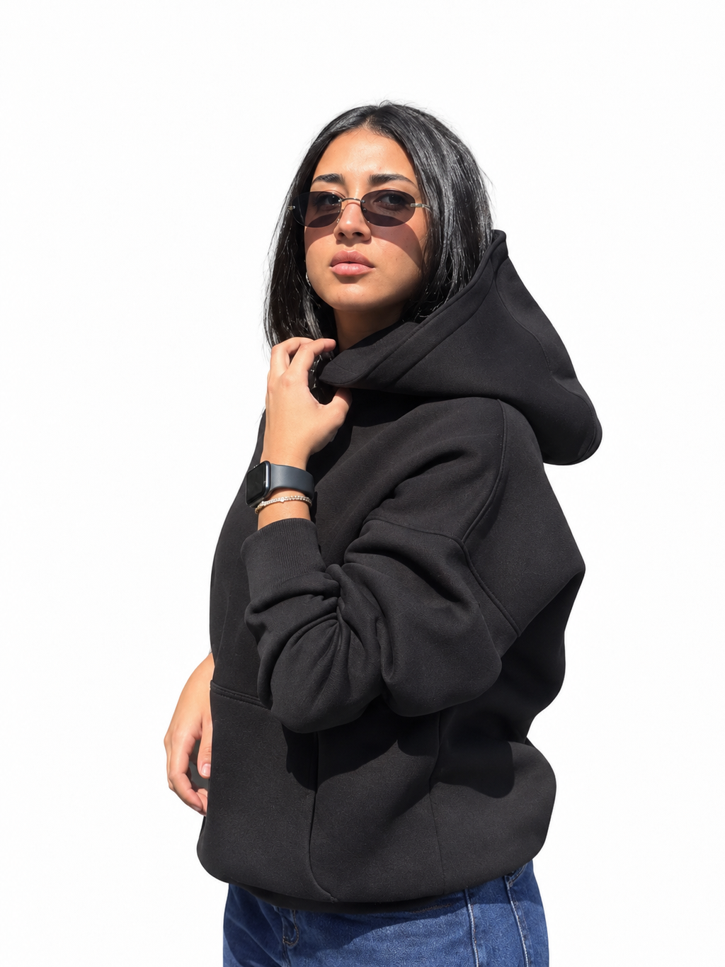 Hoodie Oversized-Black