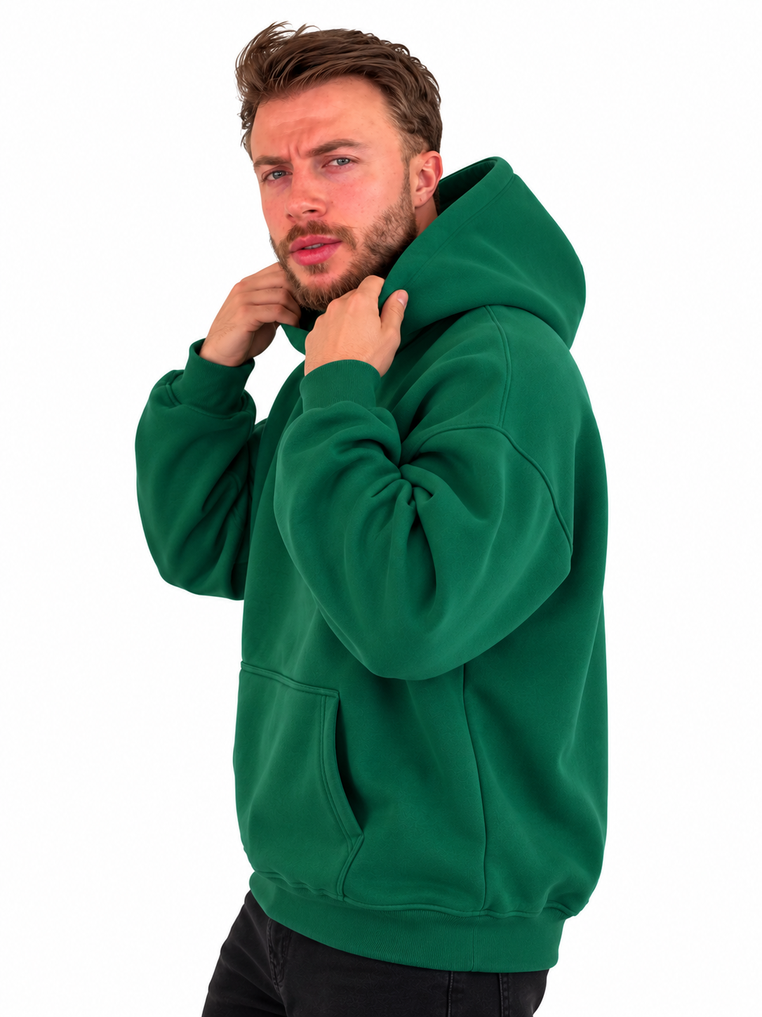 Hoodie Oversized-Green