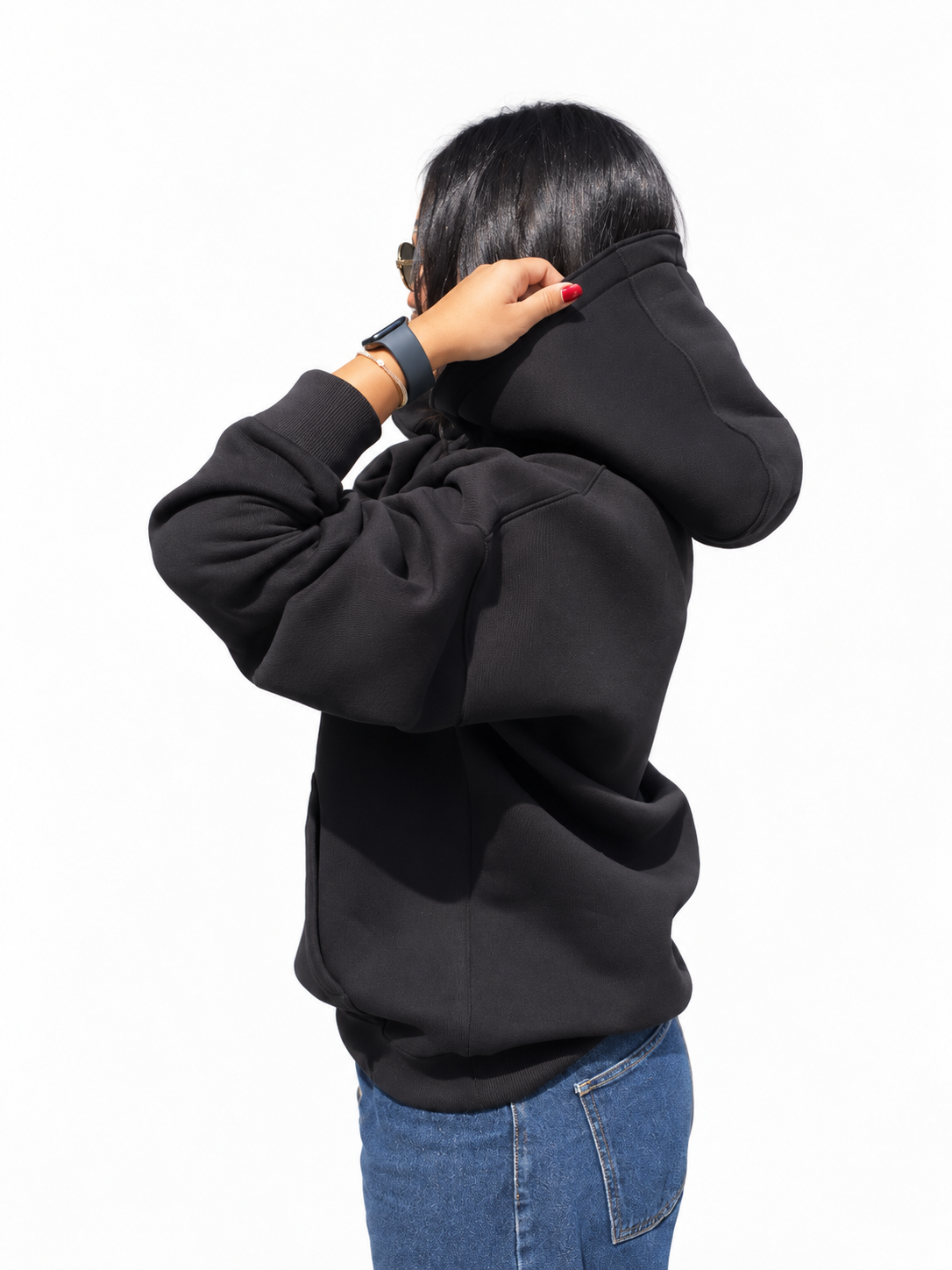 Hoodie Oversized-Black