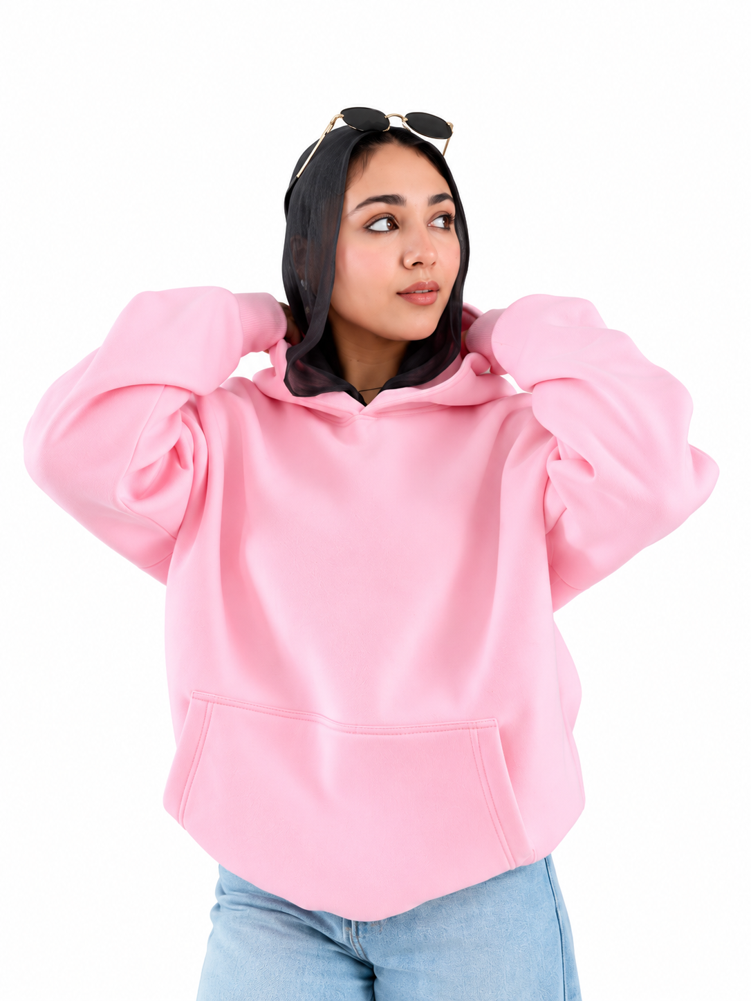 Hoodie Oversized-Pink