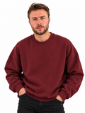 Round Crewneck-Burgundy