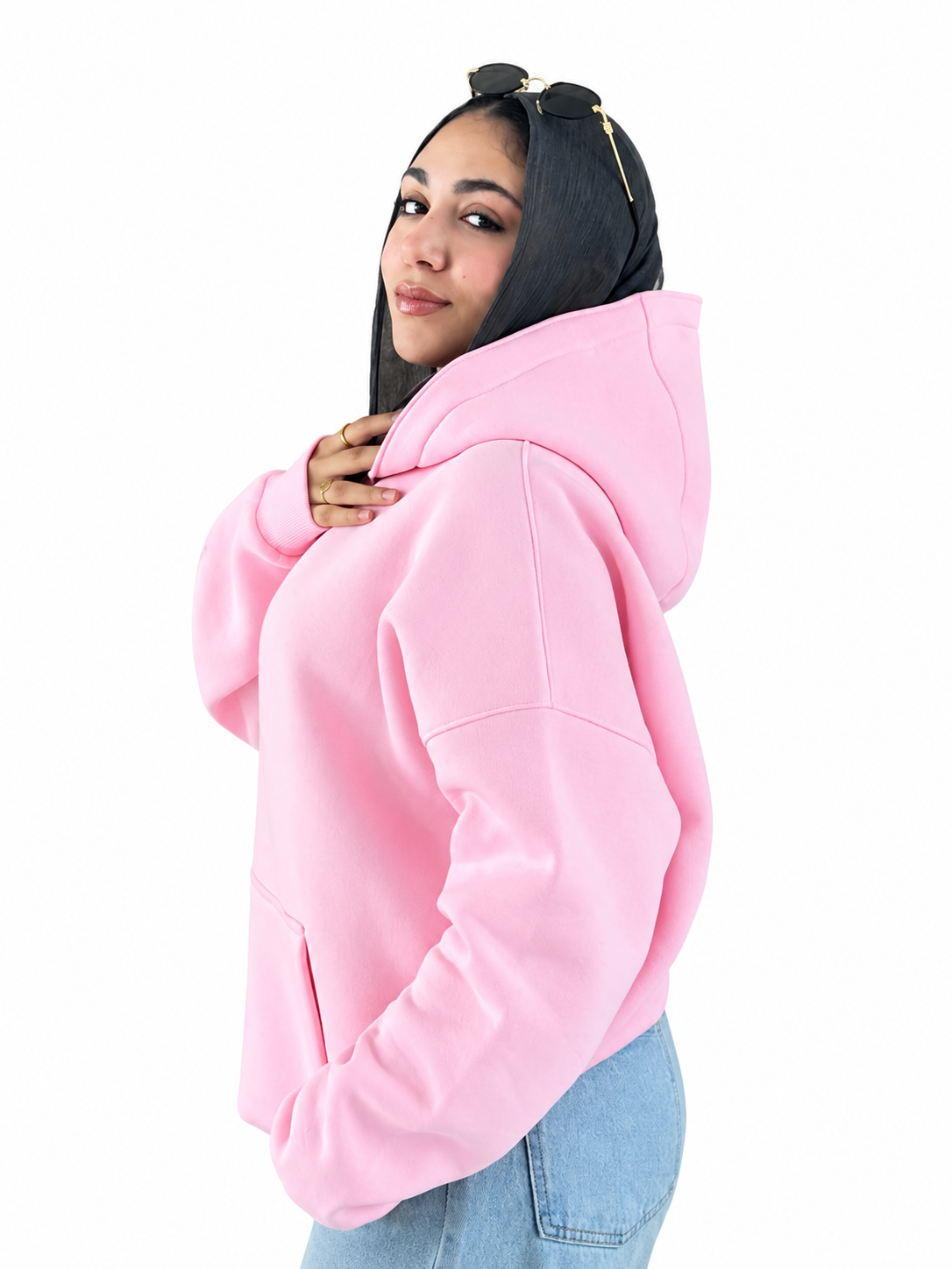 Hoodie Oversized-Pink