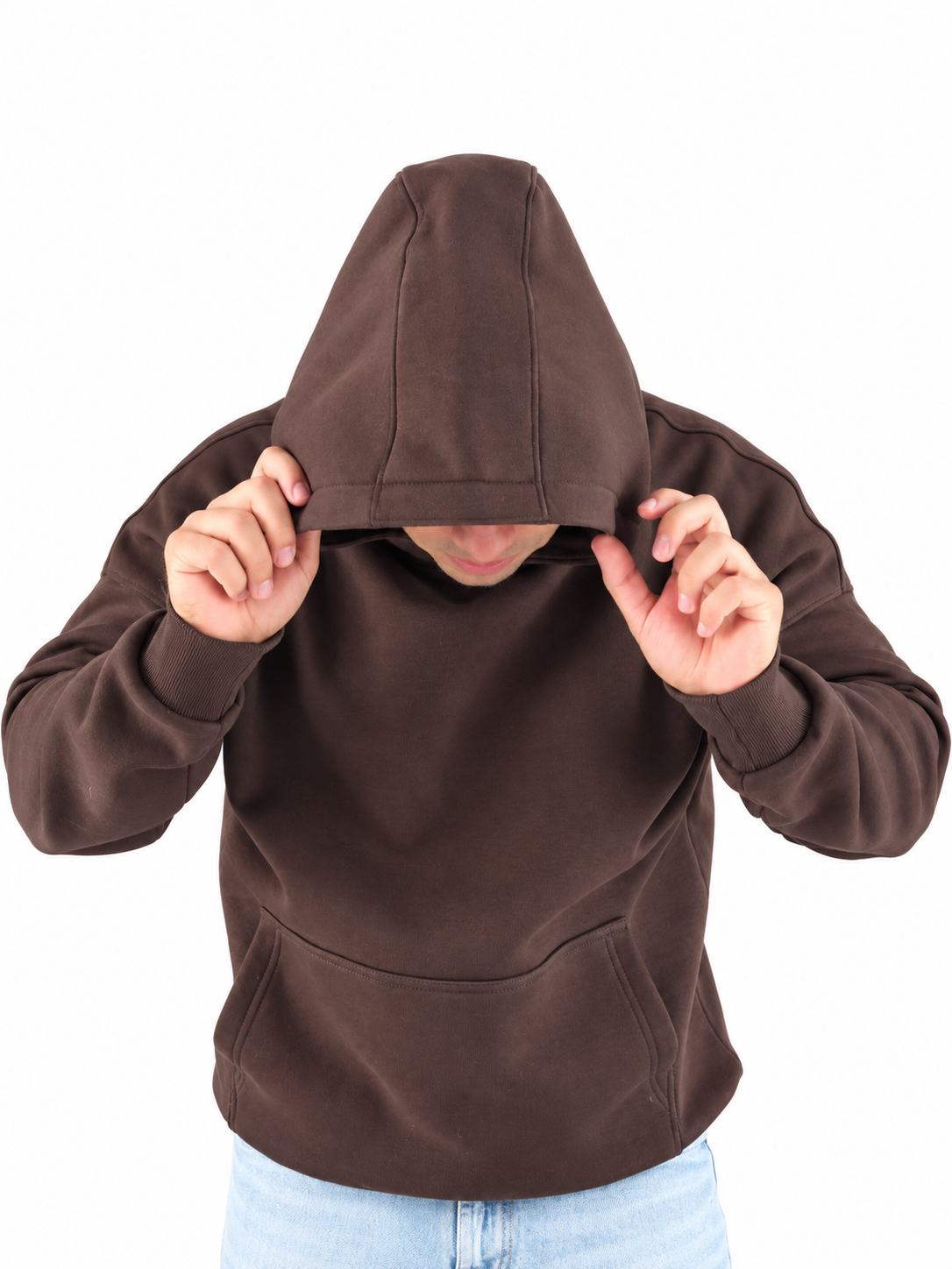 Hoodie oversized- Brown