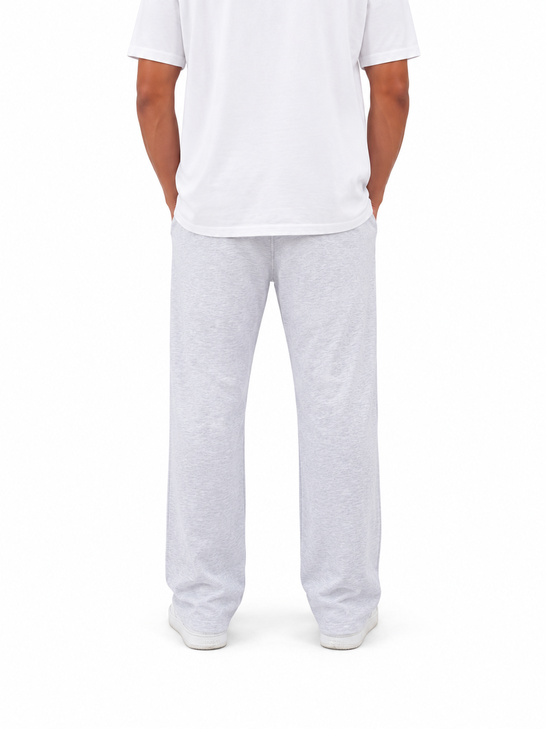 Wide Leg Pants | Light grey