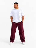 Wide Leg Pants | Burgundy