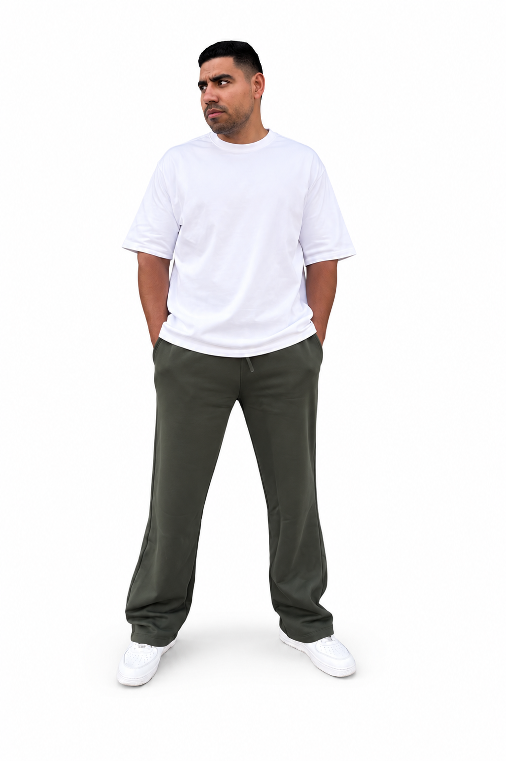 Wide Leg Pants | Dark Olive