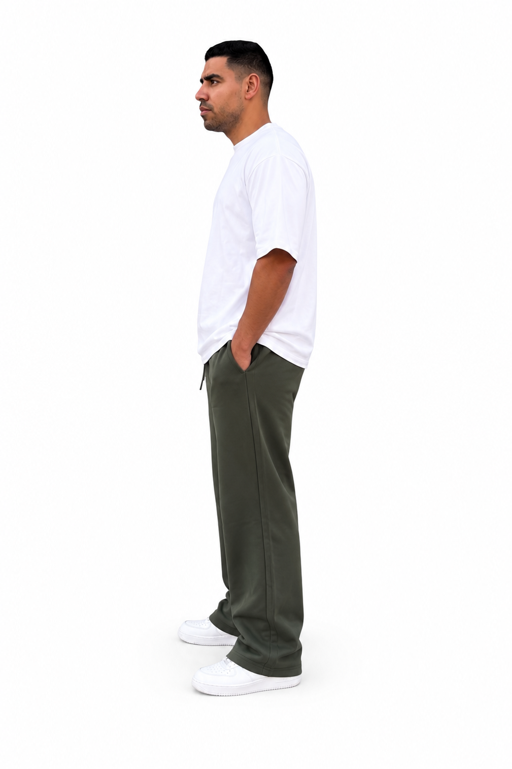 Wide Leg Pants | Dark Olive