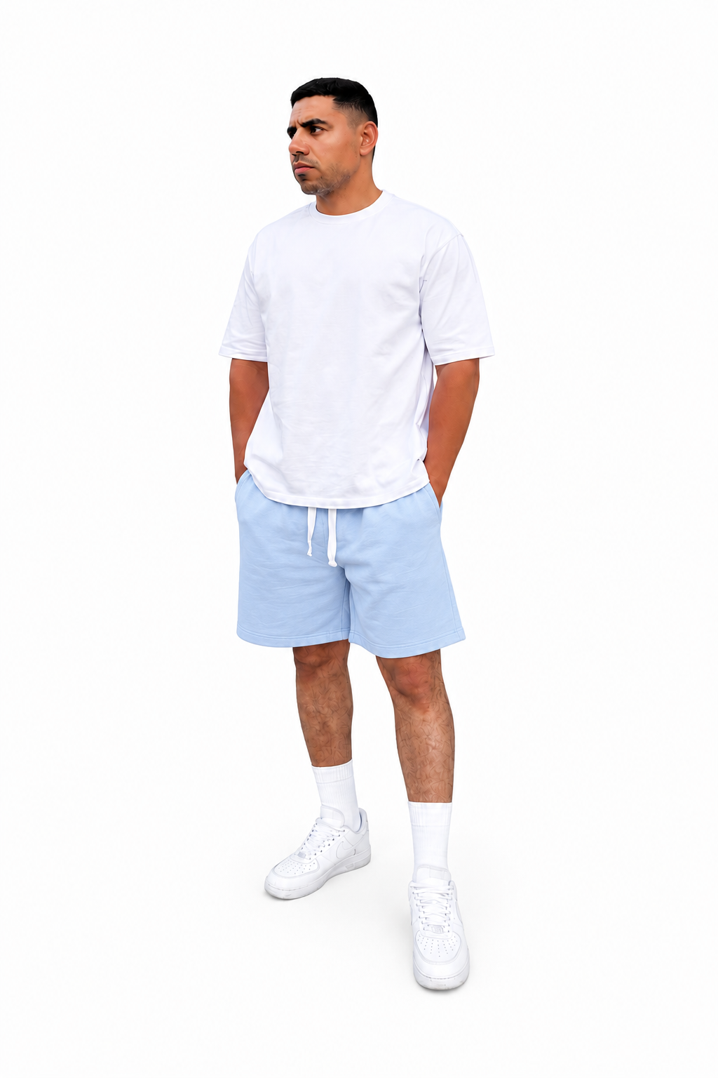 Oversized Shorts l Baby Blue