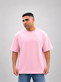 Pink Basic Oversized T-Shirt