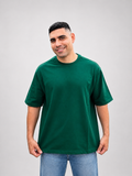 Green Basic Oversized T-Shirt